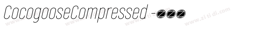 CocogooseCompressed 字体转换